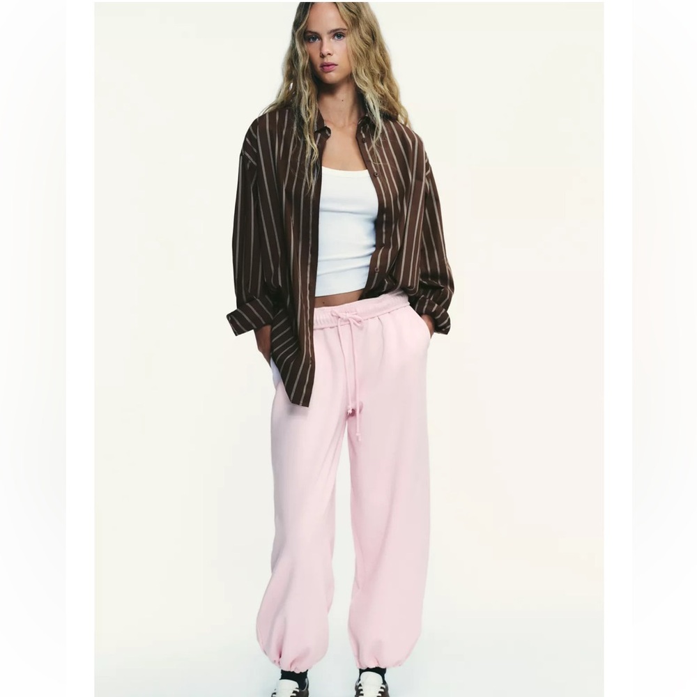 Zara Light Pink Women's Jogger Pants